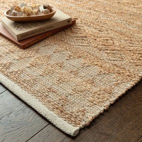 Natúr színű kézi szövésű jutakeverék szőnyeg 200x290 cm Asher Natural – Asiatic Carpets