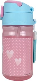 Disney Marie Dots műanyag szívószálas kulacs akasztóval 350 ml