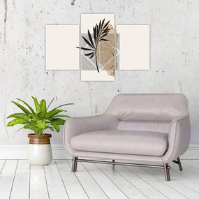 Kép - Absztrakció trópusi levelekkel N⁰1 (90x60 cm)