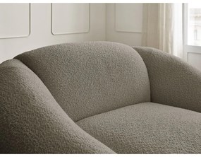 Szürkésbarna buklé fotel Tina – Bobochic Paris