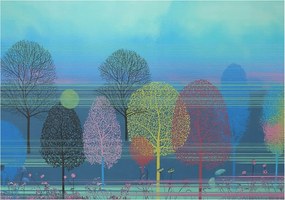 Fotótapéta Flizelin Dekoratív Hálószoba Színes harmónia 208x146