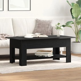 Fekete Tölgy Kávézóasztal 102x55x42 cm Műszaki Fa