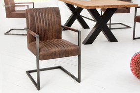 ASTON - II design szék - vintage barna