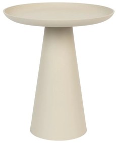 Ringar bézs alumínium tárolóasztal, ø 39,5 cm - White Label
