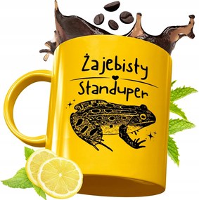 Prémium Arany Bögre Standuper Ajándék Nyomtatott Fotóval