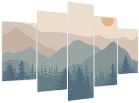 Kép - Türkiz hegység N⁰1 (150x105 cm)