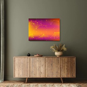 Szines absztrakt kép (üvegen) (70x50 cm)