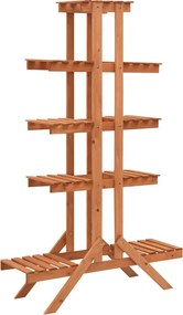 vidaXL tömör fenyőfa virágtartó állvány 83 x 25 x 132 cm