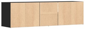 fekete szerelt fa sarokszekrény 160 x 40 x 45 cm