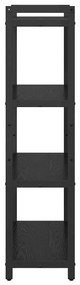 Könyvszekrény Musta tammi 80 x 30 x 118 cm Faanyag
