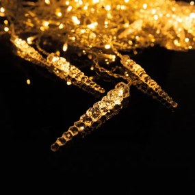 LED karácsonyi kültéri fényfüggöny 180 LED 3,5x0,7 m IP44 meleg fehér