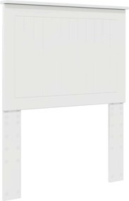 vidaXL Fejtámla fejtámlával Fényes Fehér 75 cm Faanyag