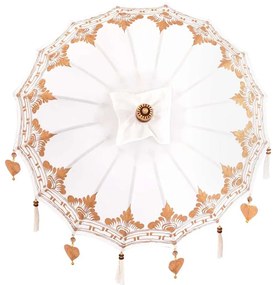 Balinéz Napernyő 260 Krém 95-100 cm Pamut és tömör fa