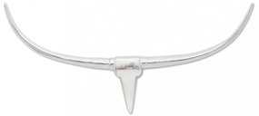 Falra szerelhető alumínium bika fej 100 cm ezüst szín