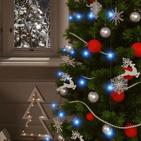 2 db 2x200 LED-es kék bel-/kültéri napelemes fényfüzér