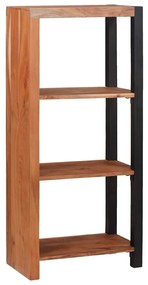 Könyvszekrény Barna, Fekete 50 x 30 x 110 cm Tömör Akácfa