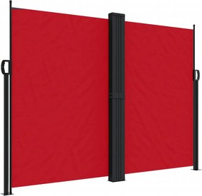vidaXL piros behúzható oldalsó napellenző 180 x 1200 cm