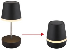 Globo 36638S - LED napelemes lámpa 10xLED/0,06W/3V IP44 fekete