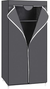 Szövet gardrób, összecsukható szekrény, szürke