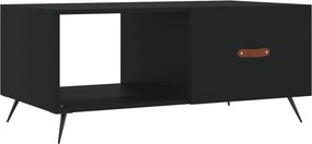 vidaXL fekete szerelt fa dohányzóasztal 90 x 50 x 40 cm