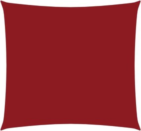 vidaXL piros négyzet alakú oxford-szövet napvitorla 2,5 x 2,5 m