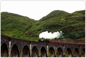 Poszterek 120x80 Gőzmozdony híd