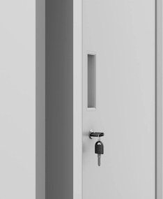 Fém BHP munkaszekrény szürke: KACPER 1 Plus