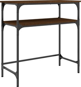 vidaXL barna tölgyszínű szerelt fa tálalóasztal 75x35,5x75 cm