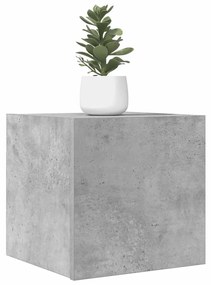 betonszürke falra szerelhető TV-szekrény 30,5 x 30 x 30 cm