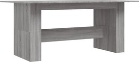 vidaXL szürke sonoma színű szerelt fa étkezőasztal 180 x 90 x 76 cm