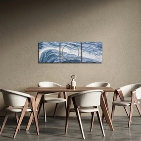 Az absztrakció képe (órával) (90x30 cm)