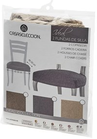 Barna gumis szék huzat Ideal – Casa Selección