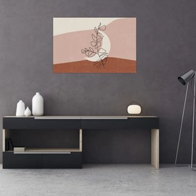 Kép - Boho levelek N⁰2 (90x60 cm)