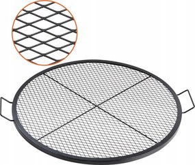 Tűzrakó rács 91 cm acél fogantyúval hordozható túragrill