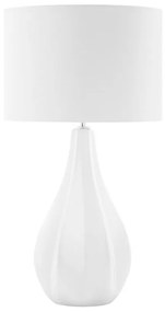 Fehér porcelán asztali lámpa 60 cm SANTEE Beliani