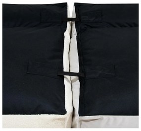 Világosszürke buklé babzsákfotel Mass Open Modul 90 – SLOWDOWN