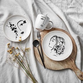 LINE ART bögre arc motívummal 350ml