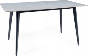 Ivy asztal szürke/fekete 140x80cm Sig konyha étkező
