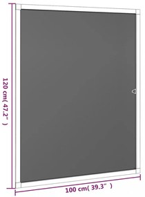 barna ablakszúnyogháló 100x120 cm