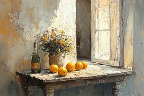 Vászonkép Canvas Építészet Dél Ablak Bor Narancs 60x40