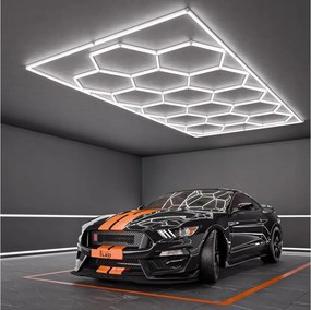 LED mennyezeti lámpatest LED/696W/85-265V 6500K 484x243 cm CRI 90 IP44 fehér