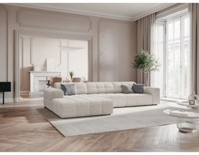 Világosszürke sarokkanapé (bal oldali) Chicago – Cosmopolitan Design