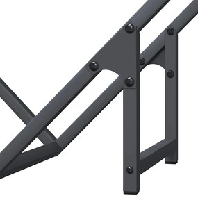 antracitszürke hidegen hengerelt acél tűzifatároló 50x25x50 cm