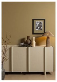 Krémszínű borovi fenyő alacsony moduláris komód 200x85 cm Basu – WOOOD