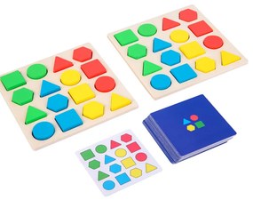 Formaillesztő és építő fajáték kártyákkal