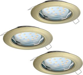 Eglo 94238 - 3 darabos LED beépíthető mennyezeti lámpatest PENETO 3xGU10-LED/3W/230V