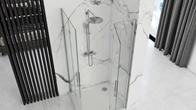 Zuhanykabin Rea Molier Chrome Double 80x90