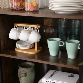 FIRA barna/fekete komód