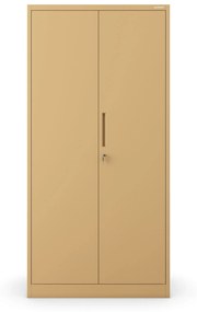 Zárható tárolószekrény DAWID, 900 x 1850 x 450 mm, Fresh Style: bézs