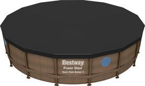 Bestway BORA BORA rattan hatású fémvázas medence szett 549 x 122 cm